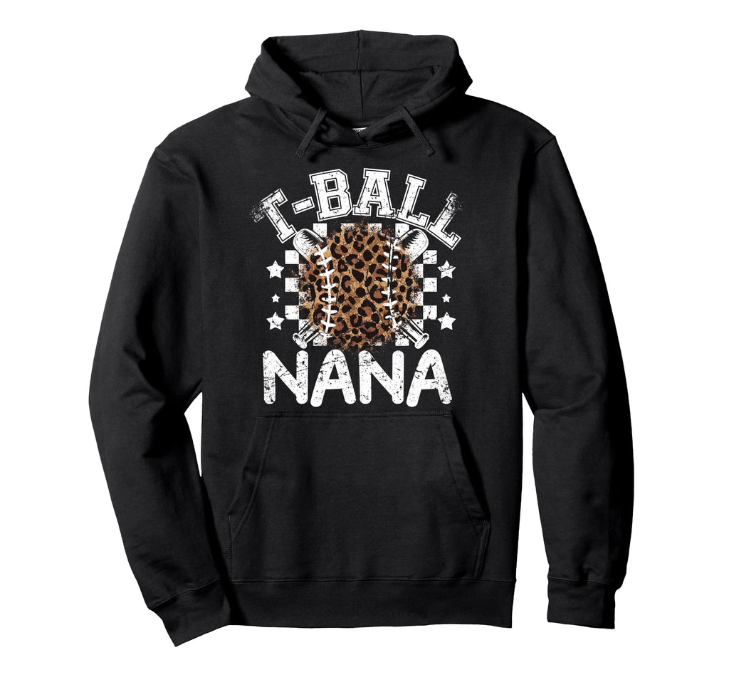 T Ball Teeball Nana Leopard Cheetah Hoodie - Custom Art Print Men Women